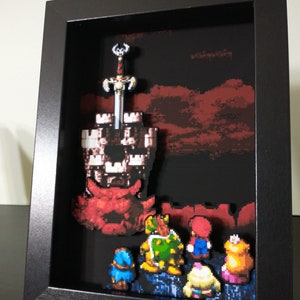 Super Mario RPG  Shadow Box Diorama 3D Pop Art