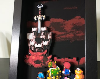 Super Mario RPG  Shadow Box Diorama 3D Pop Art