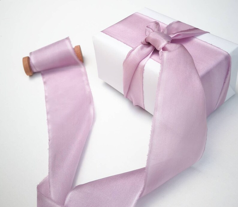 wedding favors wedding photography styling Lilac Silk Ribbon; Hand-dyed Silk Ribbon; Wedding bridal bouquet invitations
