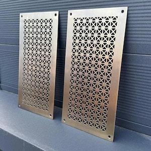 Upgrade Your Home with a Custom Brass Heat Vent Cover | adapted for Wall, Floor, Ceiling  | aged brass, brushed brass or polished finishes
