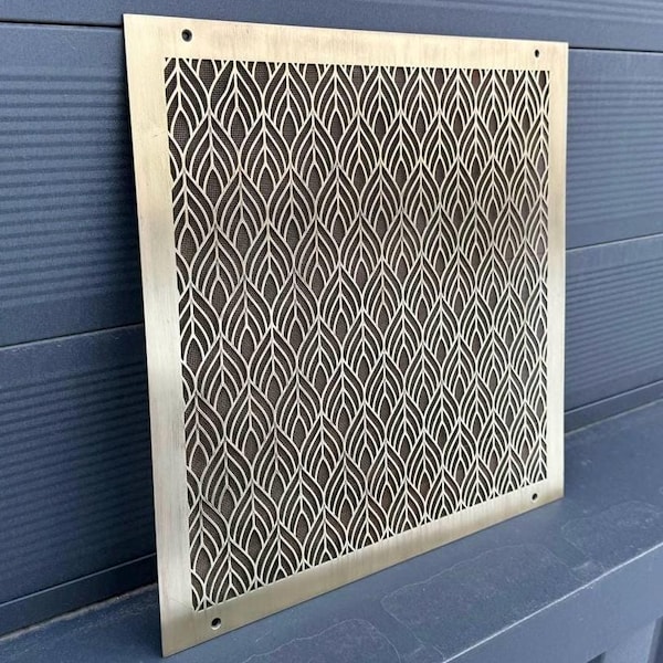 Made to order decorative brass Air Vent Covers . Any design and brass finish  possible