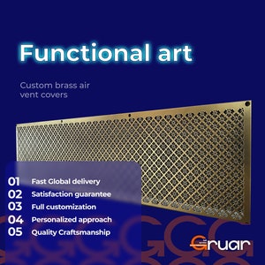 Functional art : Elegant Steel Ventilation Grilles | Tailored Sizes & Finishes