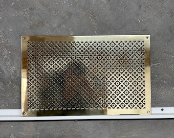 Handcrafted Brass Air Vent Cover - Personalized Home Decor for Stylish Spaces | Custom Metal Grille
