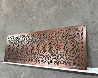 Art deco metal vent cover - available for customization