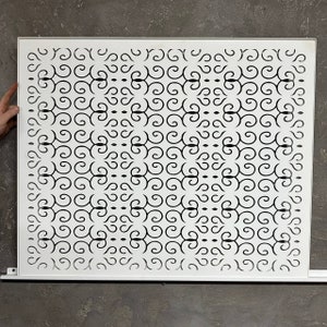 Magnetic Ventilation Radiator Cover with wall insert  | Personalized Metal Air Grilles