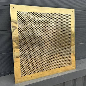 Custom Brass Vent Cover – Decorative Air Return Grille for Wall, Floor, or Ceiling | Handmade Metal HVAC Register