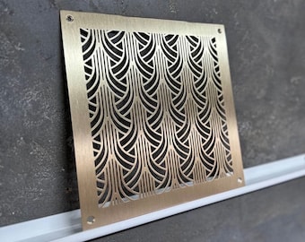 Custom Brass Vent Covers – Floor, Wall, Ceiling Registers | Fully Customizable Sizes, Designs & Finishes
