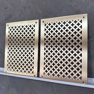 Pure brass magnetic vent covers. Brass return air vent cover