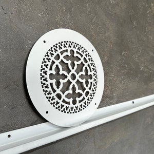 Custom size Round steel air vent cover white air vent floor vent Decorative vent cover Air grille Wall air return Ventilation any size/color