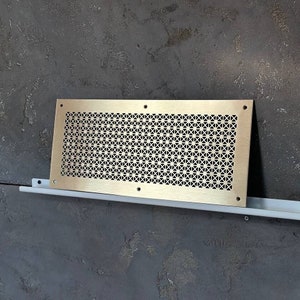Rejilla de ventilación metálica personalizada - Rejilla de ventilación decorativa de pared / Rejilla de ventilación personalizada / Cualquier tamaño y color / Rejilla de ventilación moderna /