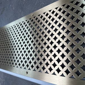 Brass HVAC Vent – Custom Grille or Register Cover | Polished, Aged, Satin Finish Options