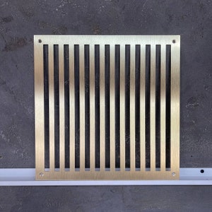 Elegantes cubiertas de ventilación de pared de latón / Tamaños y acabados a medida