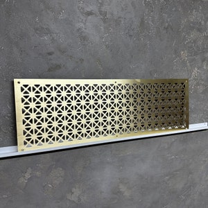 Large 36 X 36 Air Vent Cover Magnetic Mount Modern White Design MDF Wood  Available in Six Different Sizes Ceiling Vent Covers 