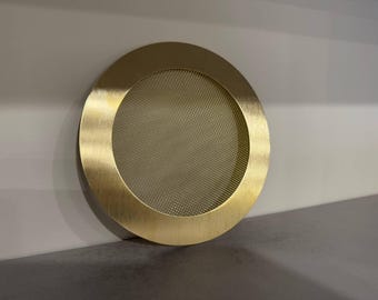 Custom Brass Air Vent Cover | Elegant Mesh Grille, Tailored Sizes