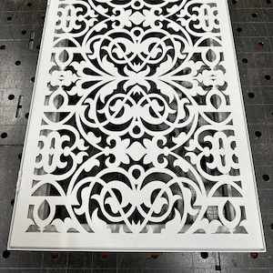 Decorative Ventilation Radiator Cover with wall insert   | Personalized Metal Air Grilles