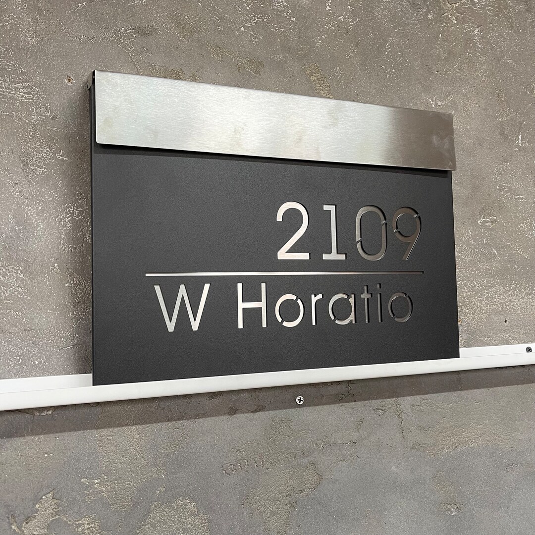 Personalised Letterbox Custom Mailbox Modern Postbox Wallmounted