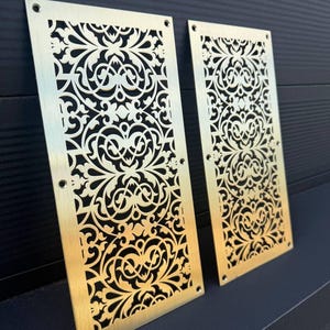 Totally custom decorative brass Air Vent Covers taken from your photo or any Pinterest images reference