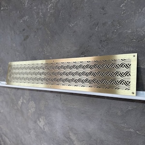 Elegant Brass Air Registers - Customizable Floor Grids & Air Return Vent Covers