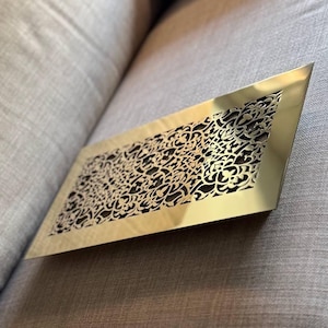 Custom Brass Art Deco Vent Cover – Polished, Aged, or Brushed Finish | Floor or Wall Decorative Air Return Grille & HVAC Register