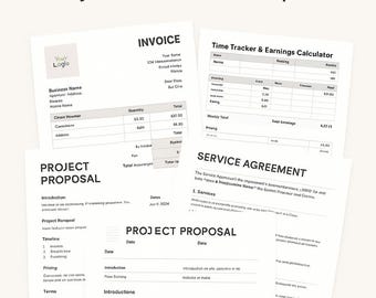 Freelancer Pro Toolkit – Modèles Word, Excel & PDF pour Facture, Contrat, Suivi Temps