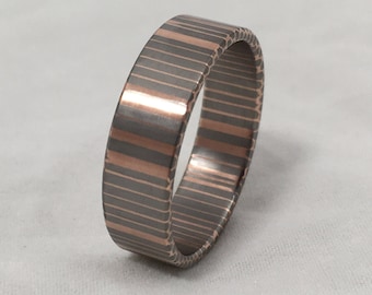 Handmade Niobium Titanium Superconductor Ring - Unique Texture