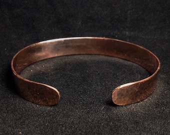 Hammered Copper Bracelet Not Varnished