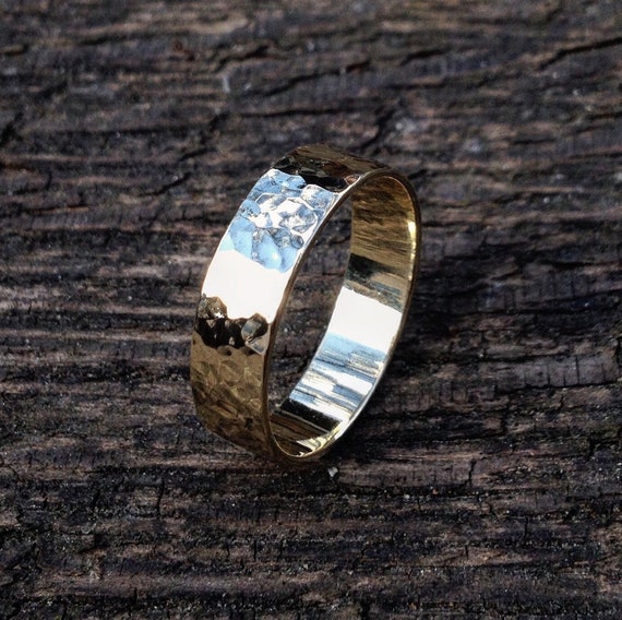 Hammered brass best sale ring