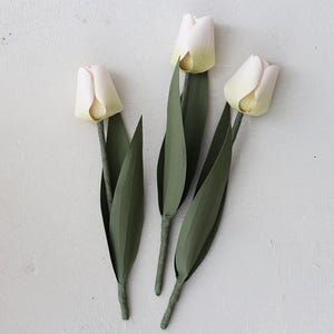 Kit de tulipes en papier crêpe à faire soi-même - Faites 3 superbes tulipes avec des fournitures d'emballage de fleurs - Kit de création de haute qualité pour de belles fleurs faites à la main