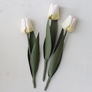 DIY papieren tulpsjabloon | Realistische papieren bloemen | SVG, silhouet, pdf-sjablonen