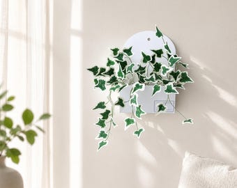Papier-Efeu Wand-Blumentopf-DIY Kit, botanisches Handwerks-Projekt, anfängerfreundliches Wohndekor