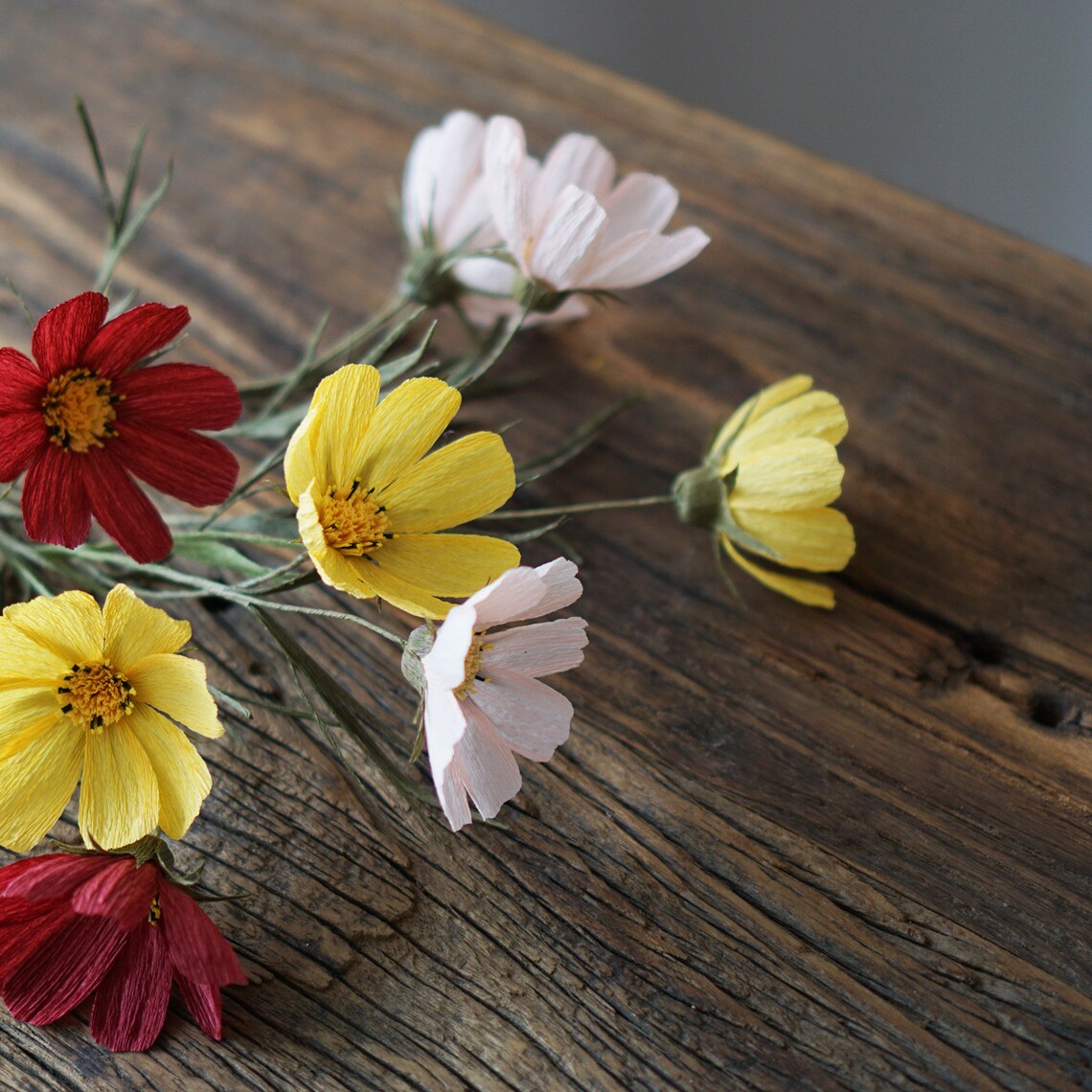 Digital Template Handmade Crepe Paper COSMOS Digital Template Etsy