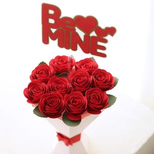 Finished Handmade Paper Flower Bouquet – Personalized Floral Arrangement – Graduation & Proposal Gift – Made by Paper Art Expert EVA