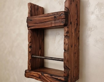 Rustikales Wandregal, Geschenk für Mama, handgefertigtes Wandregal aus Holz
