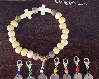 Earthy Boho Christian Splat Bracelet