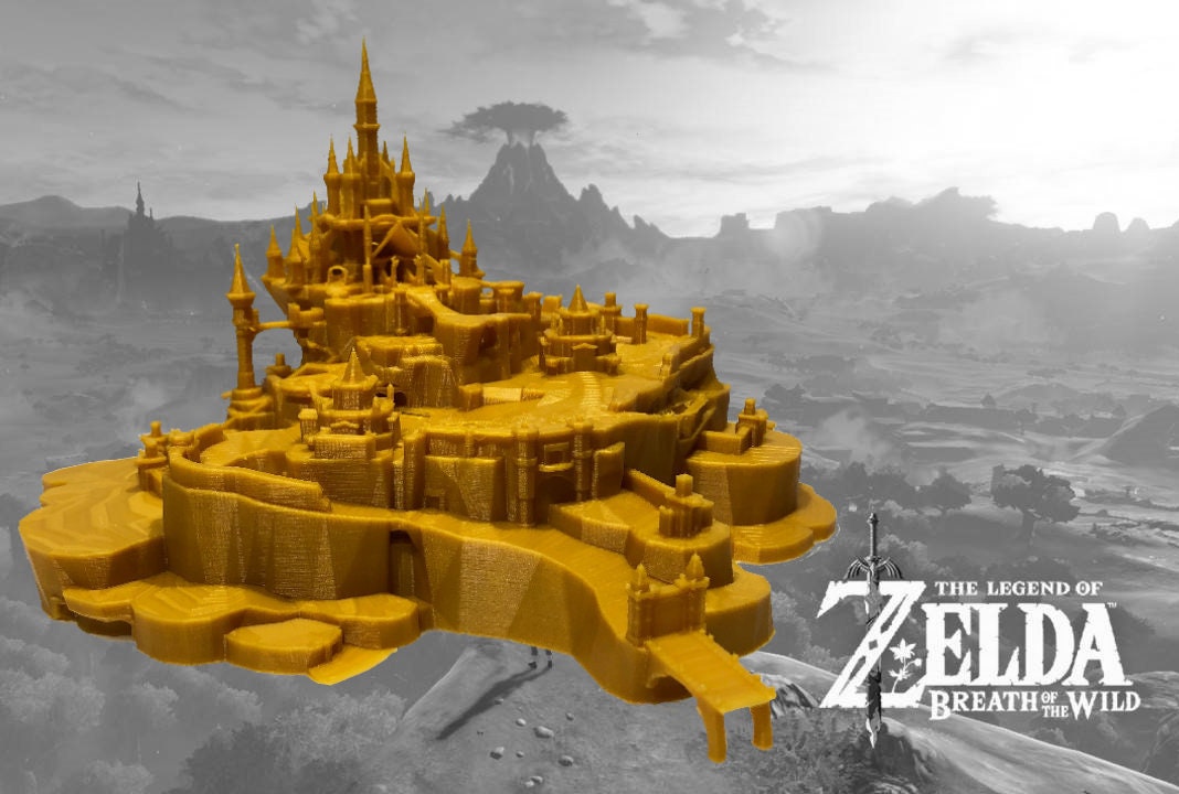 Hyrule Castle Grounds 3D Printed The Legend of Zelda Breath Etsy