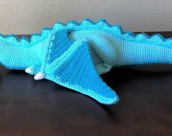 Large Crochet Dragon Stuffed Animal