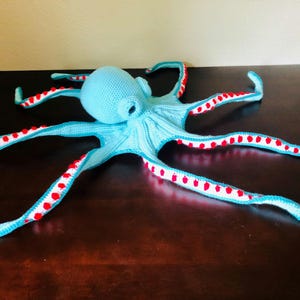 Large Crochet Octopus Stuffed Animal