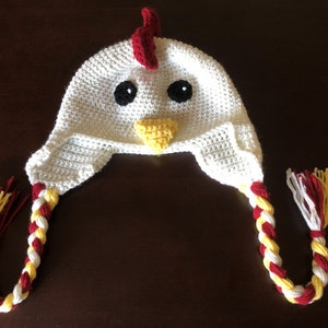 Crochet Chicken Hat