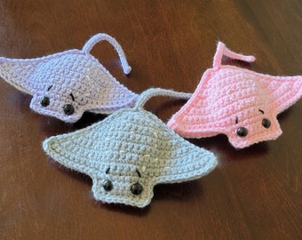 Crochet Stingray Manta Ray Stuffed Animal