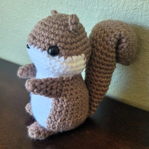 Crochet Squirrel Stuffed Animal