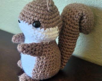 Crochet Squirrel Stuffed Animal
