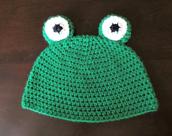 Crochet Frog Beanie