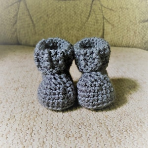 Gender Neutral Hand Crocheted Baby Booties