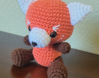 Crochet Red Panda Stuffed Animal