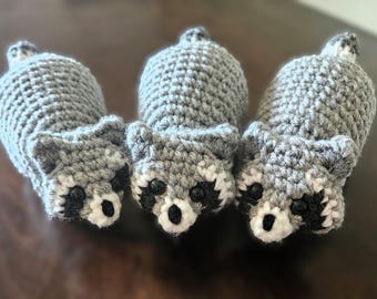 Crochet Raccoon Stuffed Animal