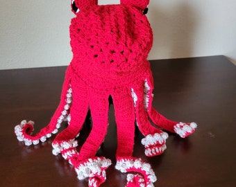 Crochet Octopus Slouchy Hat