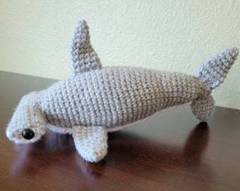Crochet Hammerhead Shark Stuffed Animal