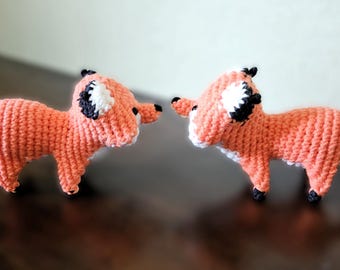 Crochet Standing Fox Stuffed Animal