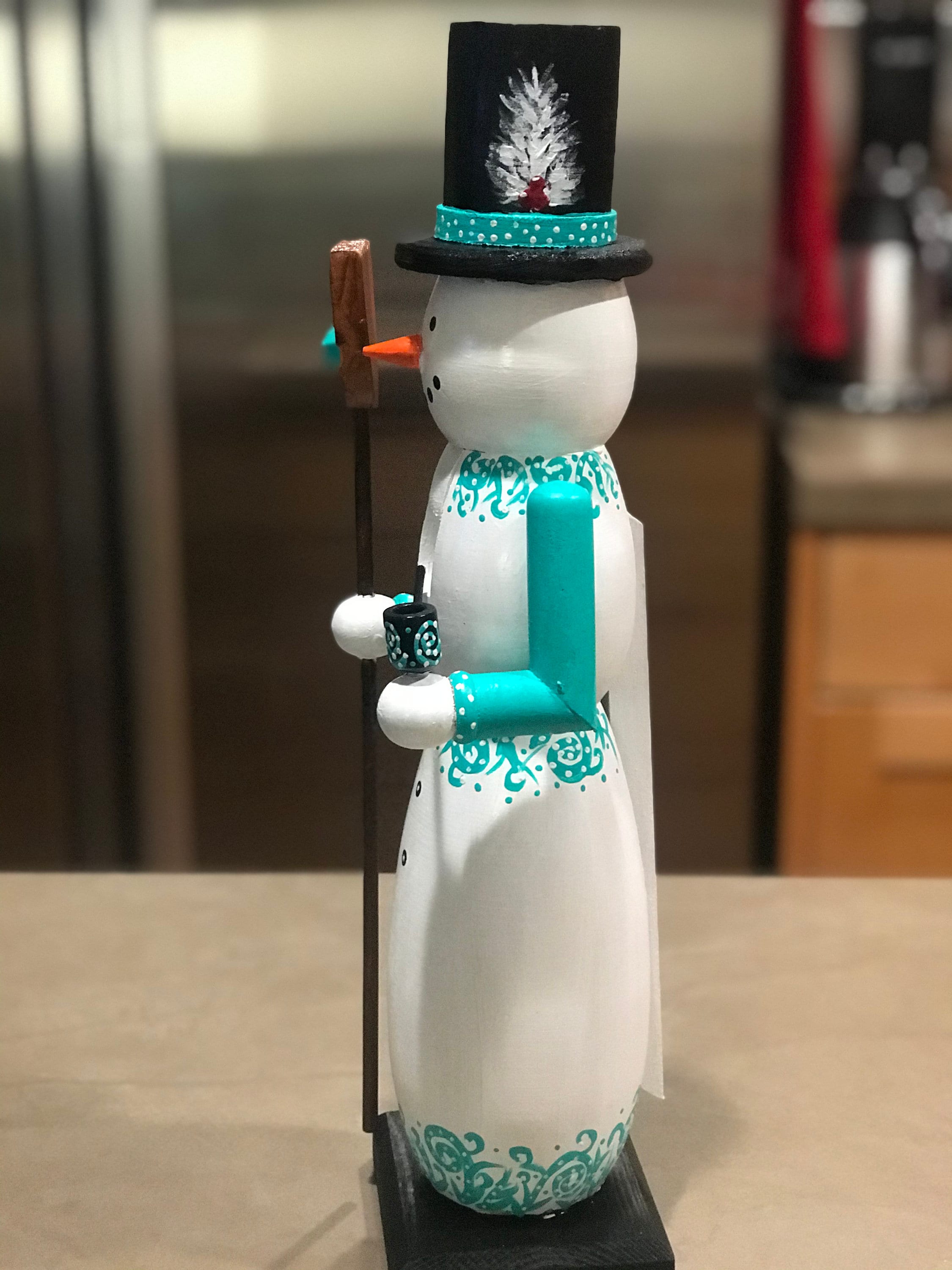 Mr. Minty Snowman Nutcracker - Etsy