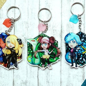 Pokémon Sync Pair Charms: Cynthia, Steven, Rosa